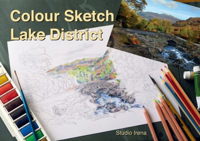 Colour Sketch Lake District front cover